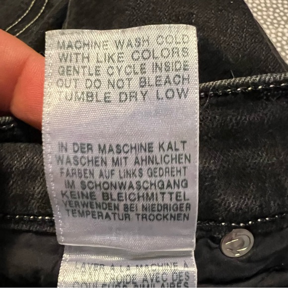 True Religion Casey with Flap in Tarmac Black colour size 24 skinny jeans dark - Picture 14 of 14